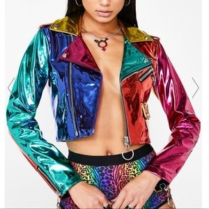 Rainbow Runner Moto Jacket MED (Dollskill)